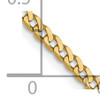 Lex & Lu 14k Yellow Gold 2.2mm Beveled Curb Chain Necklace or Bracelet LAL1305- 5 - Lex & Lu