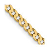 Lex & Lu 14k Yellow Gold 2.3mm Beveled Curb Chain Necklace or Bracelet - Lex & Lu