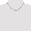 Lex & Lu 14k Yellow Gold 2.3mm Beveled Curb Chain Necklace or Bracelet- 2 - Lex & Lu