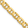 Lex & Lu 14k Yellow Gold 4.5mm Concave Anchor Chain Necklace or Bracelet LAL1316 - Lex & Lu
