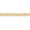 Lex & Lu 14k Yellow Gold 6.25mm Concave Anchor Chain Necklace or Bracelet LAL1318- 3 - Lex & Lu