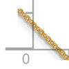 Lex & Lu 14k Yellow Gold Flat Cable Chain Necklace LAL92034- 5 - Lex & Lu