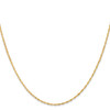 Lex & Lu 14k Yellow Gold Light Singapore Chain Necklace LAL92044- 3 - Lex & Lu