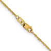 Lex & Lu 14k Yellow Gold Sparkle Singapore Chain Necklace LAL92055- 4 - Lex & Lu