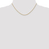 Lex & Lu 10k Yellow Gold Singapore Chain Necklace LAL92122- 2 - Lex & Lu