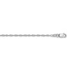 Lex & Lu 10k White Gold Sparkle Singapore Chain Necklace LAL92136- 4 - Lex & Lu