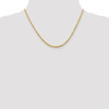 Lex & Lu 10k Yellow Gold 2.8mm D/C Lt Weight Rope Chain Necklace or Bracelet- 2 - Lex & Lu