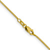 Lex & Lu 10k Yellow Gold Octagonal Sparkle Box Chain Necklace- 4 - Lex & Lu