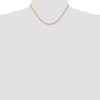 Lex & Lu 14k Yellow Gold 2.00mm D/C Rope Chain Necklace or Bracelet- 2 - Lex & Lu