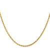 Lex & Lu 14k Yellow Gold 2.00mm D/C Rope Chain Necklace or Bracelet- 3 - Lex & Lu