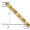 Lex & Lu 14k Yellow Gold 2.00mm D/C Rope Chain Necklace or Bracelet- 5 - Lex & Lu