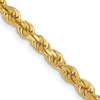 Lex & Lu 14k Yellow Gold 2.75mm D/C Rope Chain Necklace or Bracelet LAL7004 - Lex & Lu