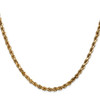 Lex & Lu 14k Yellow Gold 3.5mm D/C Rope Chain Necklace or Bracelet LAL7006- 3 - Lex & Lu