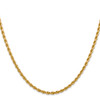 Lex & Lu 14k Yellow Gold 2.75mm D/C Lt Weight Rope Chain Necklace or Bracelet- 3 - Lex & Lu