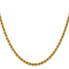 Lex & Lu 14k Yellow Gold 3.0mm Solid Rope Chain Necklace or Bracelet- 3 - Lex & Lu