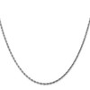 Lex & Lu 14k White Gold 1.75mm D/C Rope Chain Necklace or Bracelet- 3 - Lex & Lu