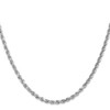 Lex & Lu 14k White Gold 3.00mm D/C Rope Chain Necklace or Bracelet- 3 - Lex & Lu