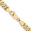 Lex & Lu 14k Yellow Gold 5.75mm Beveled Curb Chain Necklace or Bracelet LAL7064- 4 - Lex & Lu