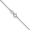 Lex & Lu 14k White Gold V-P 8R Pendant Rope Chain Necklace- 4 - Lex & Lu