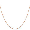 Lex & Lu 14k Rose Gold Flat Cable Chain Necklace- 3 - Lex & Lu