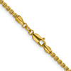 Lex & Lu 14k Yellow Gold D/C Round Box Chain Necklace LAL92200- 4 - Lex & Lu