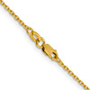 Lex & Lu 14k Yellow Gold D/C Rolo Chain Necklace LAL92241- 4 - Lex & Lu