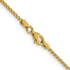 Lex & Lu 14k Yellow Gold D/C Open Franco Chain Necklace LAL92243- 4 - Lex & Lu