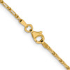 Lex & Lu 14k Yellow Gold D/C Open Franco Chain Necklace LAL92251- 4 - Lex & Lu