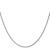 Lex & Lu 14k White Gold 1.2mm Solid D/C Spiga Chain Necklace- 3 - Lex & Lu