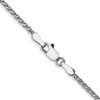 Lex & Lu 14k White Gold 1.4mm Solid D/C Spiga Chain Necklace- 4 - Lex & Lu