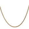 Lex & Lu 14k Yellow Gold 1.8mm Solid D/C Spiga Chain Necklace- 3 - Lex & Lu