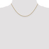 Lex & Lu 14k Yellow Gold Round Cable Chain Necklace LAL92267- 2 - Lex & Lu