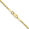 Lex & Lu 10k Yellow Gold 1.75mm D/C Rope Chain Necklace or Bracelet- 4 - Lex & Lu