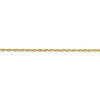 Lex & Lu 10k Yellow Gold 1.8mm D/C Lt Weight Rope Chain Necklace or Bracelet- 3 - Lex & Lu