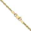 Lex & Lu 10k Yellow Gold 1.8mm D/C Lt Weight Rope Chain Necklace or Bracelet- 4 - Lex & Lu