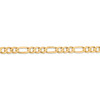 Lex & Lu 10k Yellow Gold 6.0mm Concave Figaro Chain Necklace or Bracelet- 3 - Lex & Lu