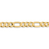 Lex & Lu 10k Yellow Gold 8.75mm Concave Figaro Chain Necklace or Bracelet- 3 - Lex & Lu