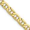 Lex & Lu 10k Yellow Gold 3.75mm Concave Anchor Chain Necklace or Bracelet - Lex & Lu