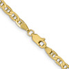 Lex & Lu 10k Yellow Gold 3.75mm Concave Anchor Chain Necklace or Bracelet- 4 - Lex & Lu