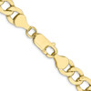 Lex & Lu 10k Yellow Gold 7.0mm Semi Solid Curb Link Chain Necklace or Bracelet- 4 - Lex & Lu