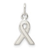 Lex & Lu Sterling Silver White Enameled Awareness Charm - Lex & Lu