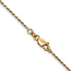 Lex & Lu 14k Yellow Gold 1.15mm Machine-made Rope Chain Anklet- 4 - Lex & Lu