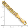 Lex & Lu 14k Yellow Gold 4.5mm Wide Triple Strand Rope Bracelet- 3 - Lex & Lu