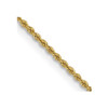 Lex & Lu 14k Yellow Gold 2mm Handmade Regular Rope Chain Necklace or Bracelet - Lex & Lu