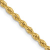 Lex & Lu 14k Yellow Gold 2.5mm Handmade Regular Rope Chain Necklace or Bracelet - Lex & Lu