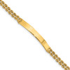 Lex & Lu 14k Yellow Gold Two Strand Rope ID Bracelet LAL92350 - Lex & Lu