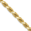 Lex & Lu 14k Yellow Gold 3.5mm D/C Rope Chain Necklace or Bracelet - Lex & Lu