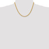 Lex & Lu 14k Yellow Gold 5mm Handmade Regular Rope Chain Necklace or Bracelet- 2 - Lex & Lu