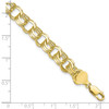 Lex & Lu 10k Yellow Gold Triple Link Charm Bracelet LAL92386- 3 - Lex & Lu