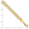 Lex & Lu 10k Yellow Gold Solid Double Link Charm Bracelet LAL92389- 4 - Lex & Lu